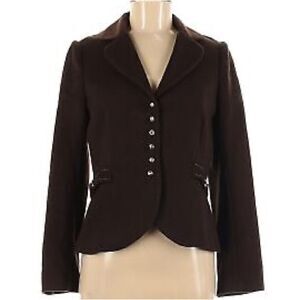 Rebecca Taylor wool /cashmere fitted suit blazer/skirt